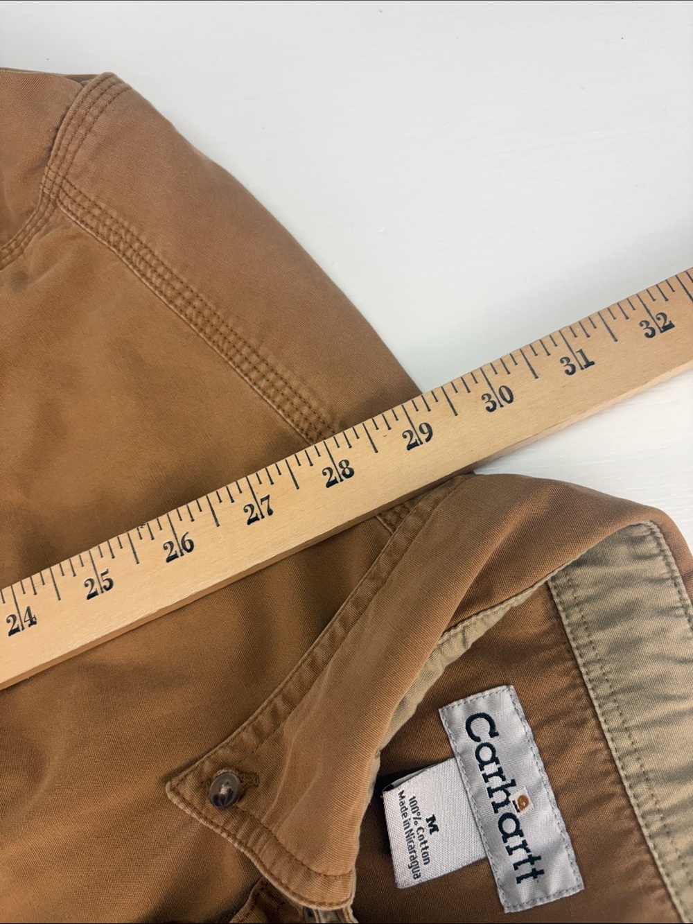 Carhartt‎ Shirt Mens Medium Brown - Picture 7 of 7